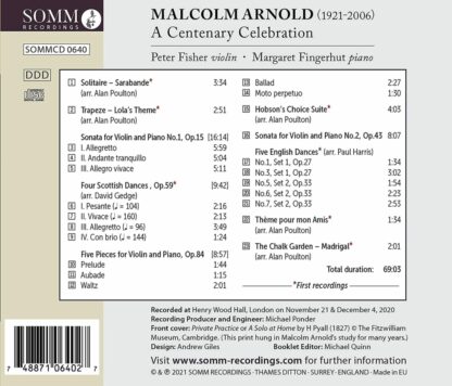 Photo No.2 of Malcolm Arnold: A Centenary Celebration