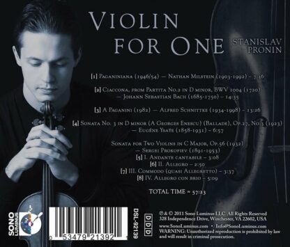Photo No.2 of Stanislav Pronin - Violin For One