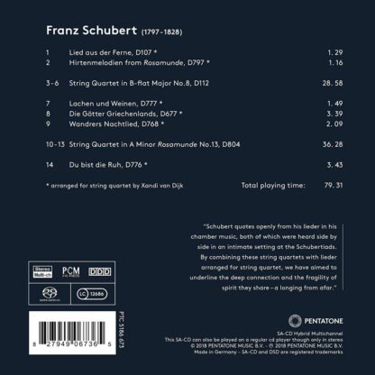 Photo No.2 of Franz Schubert: Aus Der Ferne - String Quartes Nos. 8 & 13