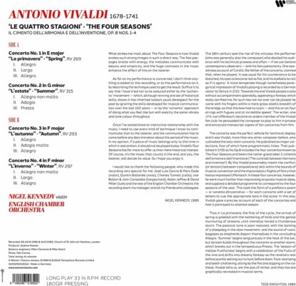 Photo No.2 of Antonio Vivaldi: The Four Seasons (Vinyl 180g)