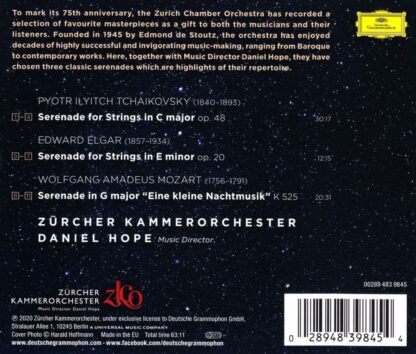 Photo No.2 of Daniel Hope & Zürcher Kammerorchester - Serenades