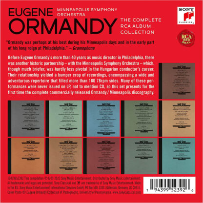 Photo No.2 of Eugene Ormandy & Minneapolis Symphony Orchestra - The Complete RCA Album Collection