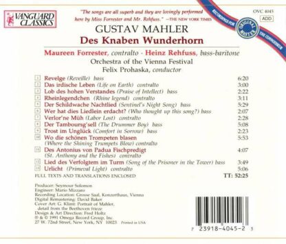 Photo No.2 of Gustav Mahler: Des Knaben Wunderhorn