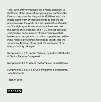 Photo No.2 of Per Nörgard: Symphonies Nos. 1-8