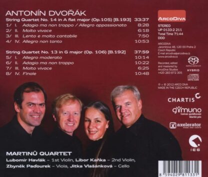 Photo No.2 of Antonin Dvorak: String Quartets Nos. 13 & 14