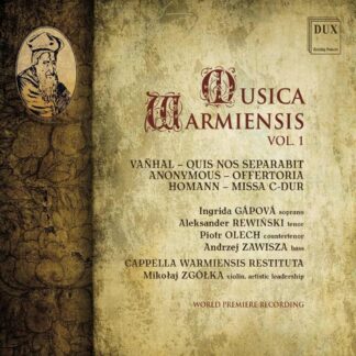 Photo No.1 of Vanhal, Homman: Musica Warmiensis, Vol. 1