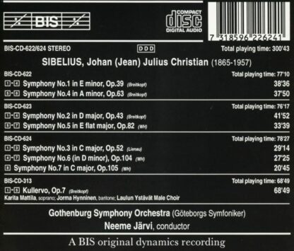 Photo No.2 of Jean Sibelius: Complete Symphonies & Kullervo