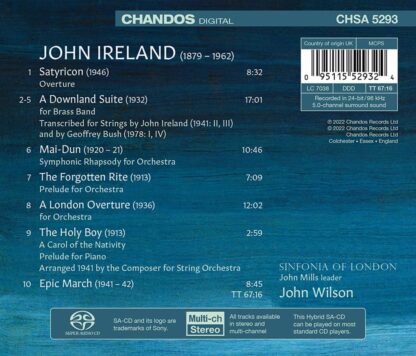 Photo No.2 of John Ireland: Orchestral Works