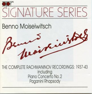 Photo No.1 of Benno Moiseiwitsch - Rachmaninov recordings (1937-43) / Piano Concerto 2 & Paganini Rhapsody