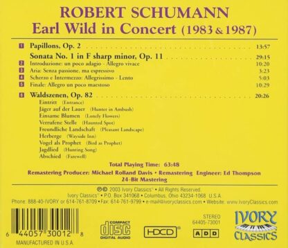 Photo No.2 of Robert Schumann: Piano Sonata No. 1, Op. 11 & Waldszenen, Op. 82