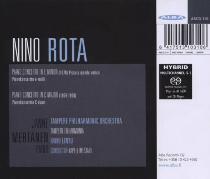 Photo No.2 of Nino Rota: Piano Concertos Nos.1 & 2