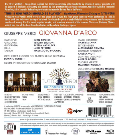 Photo No.2 of Giuseppe Verdi: Giovanna D'Arco (Tutto Verdi Vol.7)