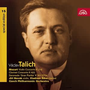 Photo No.1 of Talich Special Edition Vol. 15 - Mozart: Violin Concerto K 218, Clarinet Concerto K 622, Gran Partita K 361/370a