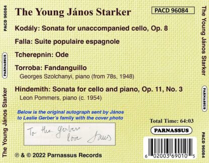 Photo No.2 of The Young Janos Starker
