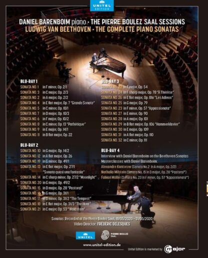 Photo No.2 of Ludwig van Beethoven: The Complete Piano Sonatas - The Pierre Boulez Saal Sessions