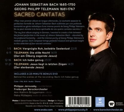 Photo No.2 of J. S. Bach & G. P. Telemann: Sacred Cantatas (CD+DVD Deluxe Limited Edition)