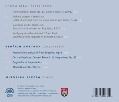 Photo No.2 of Bedrich Smetana & Franz Liszt: Piano Works - Miroslav Sekera
