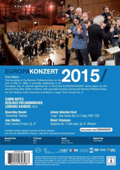 Photo No.2 of Europakonzert 2015 Athens - Leonidas Kavakos, Berliner Philharmoniker & Sir Simon Rattle