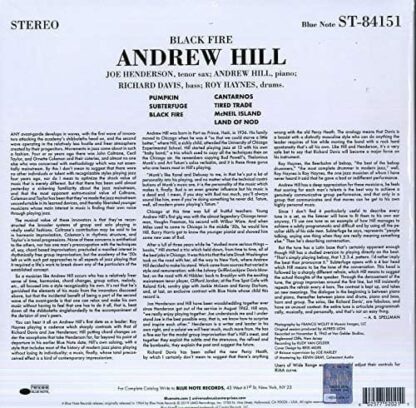 Photo No.2 of Andrew Hill: Black Fire (Tone Poet Vinyl 180g)