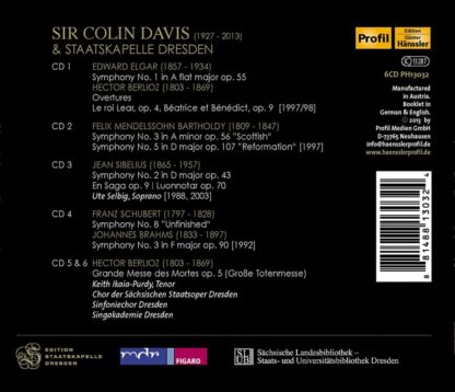 Photo No.2 of Sir Colin Davis & Staatskapelle Dresden
