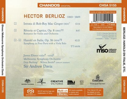 Photo No.2 of Hector Berlioz: Harold en Italie - Melbourne Symphony Orchestra & Sir Andrew Davis