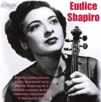 Photo No.1 of Eudice Shapiro Plays Brahms, Bloch, Bartok and Stravinsky