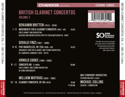 Photo No.2 of Michael Collins - British Clarinet Concertos, Vol 2
