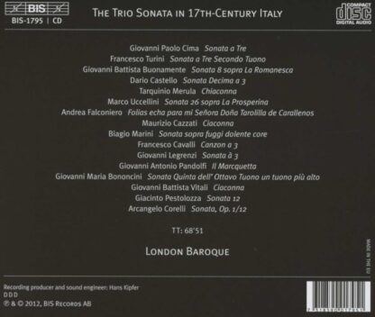 Photo No.2 of The Trio Sonata in 17th-Century Italy - London Baroque