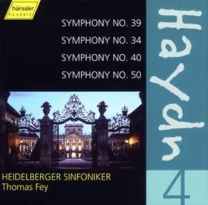 Photo No.1 of Joseph Haydn: Symphonies Vol. 4 (Nos. 39, 34, 40 & 50)