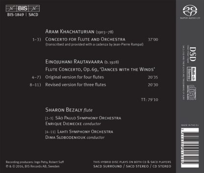 Photo No.2 of A. Khachaturian & E. Rautavaara: Flute Concertos - Sharon Bezaly