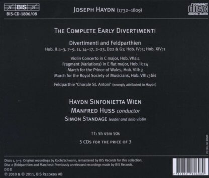 Photo No.2 of Joseph Haydn: The Complete Early Divertimenti