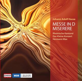 Photo No.1 of Johann Adolph Hasse: Mass D Minor & Miserere in Cminor