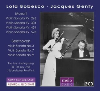 Photo No.1 of Lola Bobesco ∙ The Ludwigsburg Recitals 1958