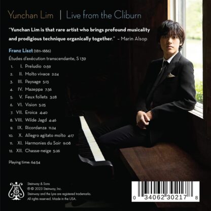 Photo No.2 of Franz Liszt: Transcendental Etudes - Yunchan Lim (Live from The Cliburn)