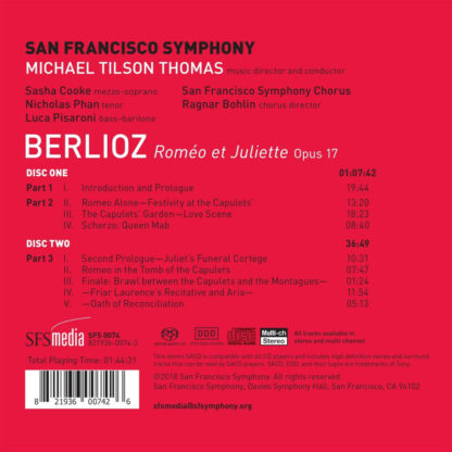 Photo No.2 of Hector Berlioz: Roméo et Juliette - San Francisco Symphony & Michael Tilson Thomas