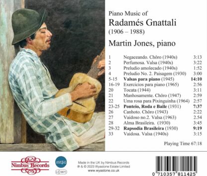 Photo No.2 of Radames Gnattali: Piano Music - Martin Jones