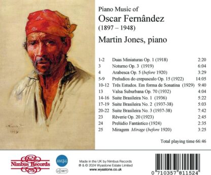 Photo No.2 of Oscar Lorenzo Fernandez: Piano Music - Martin Jones