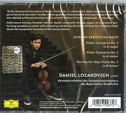 Photo No.2 of J. S. Bach: Violin Concertos Nos. 1 & 2 - Daniel Lozakovich