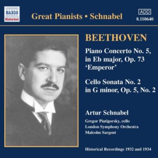 Photo No.1 of Ludwig van Beethoven: Piano Concerto No. 5 - Artur Schnabel