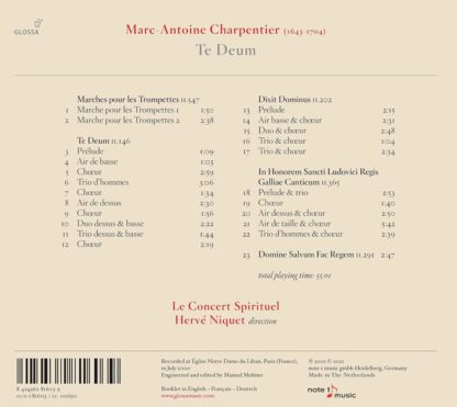 Photo No.2 of Marc-Antoine Charpentier: Te Deum - Le Concert Spirituel & Hervé Niquet