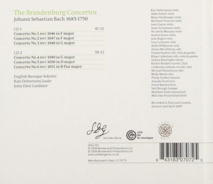 Photo No.2 of J. S. Bach: Brandenburg Concertos Nos. 1-6 - English Baroque Soloists & John Eliot Gardiner